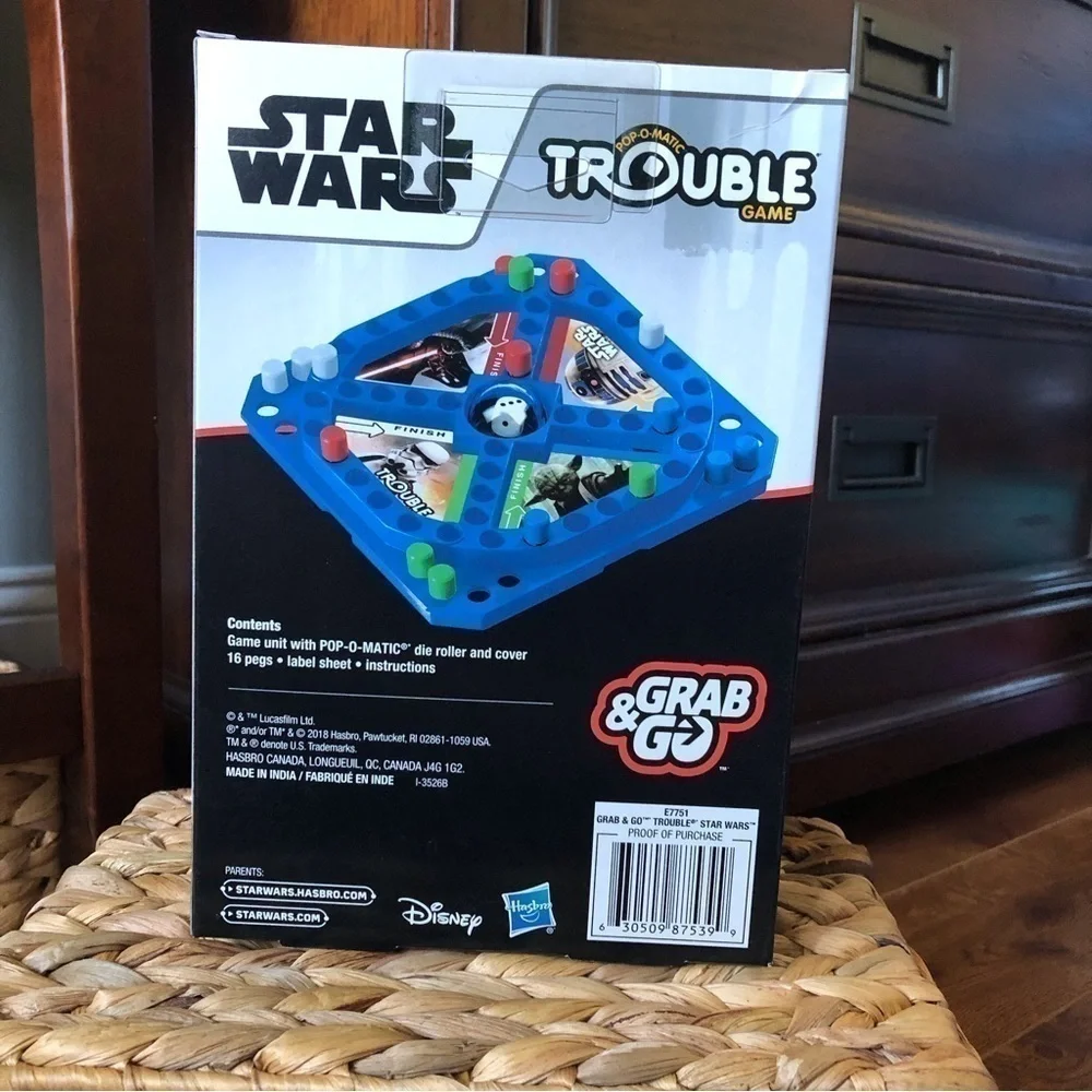 Hasbro Trouble Grab & Go Game: Star Wars Edition